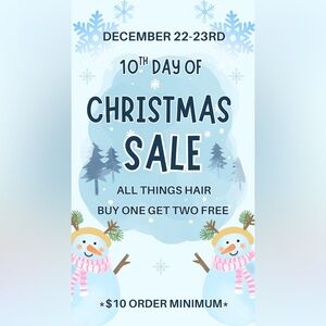 10th Day of Christmas Sale- Gift Yourself a Good Hair Day